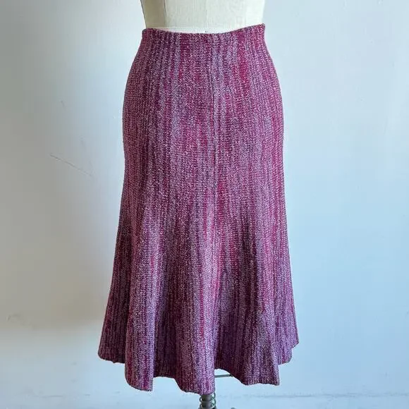 Vintage CALYPSO CHRISTIANE GELLE Knit A-line Midi skirt - Picture 3 of 8